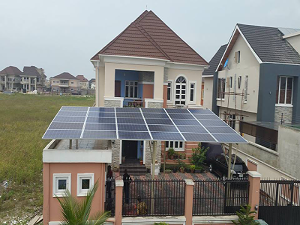 Solar installation on a home