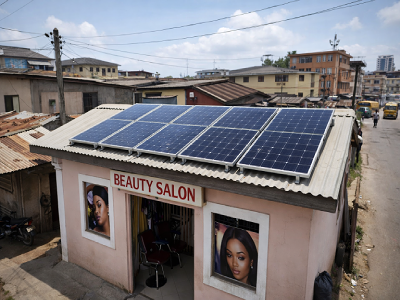 Solar power system for salon business in Ikeja Lagos