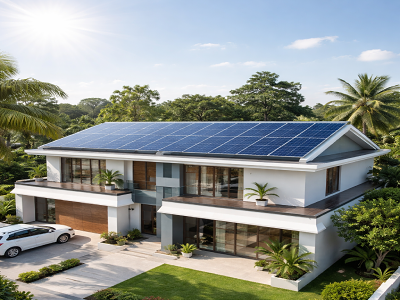 Residential home in Lagos powered by solar energy